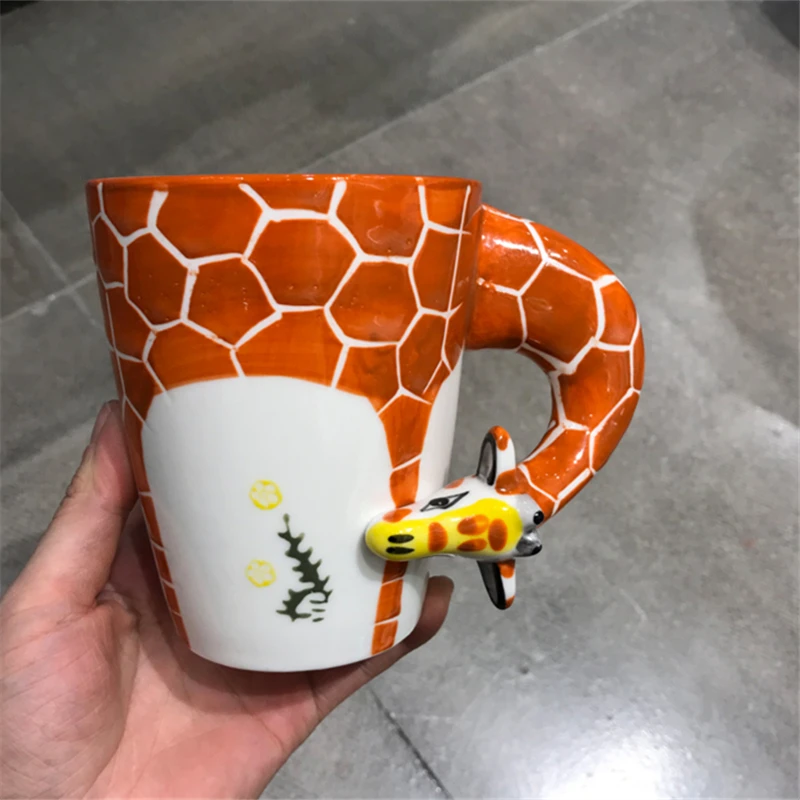 

Creative Cartoon 3D French Bulldog Ceramic Mugs Cute Large Capacity Dog Cups Student Couple Mug For Friend Gift Cup
