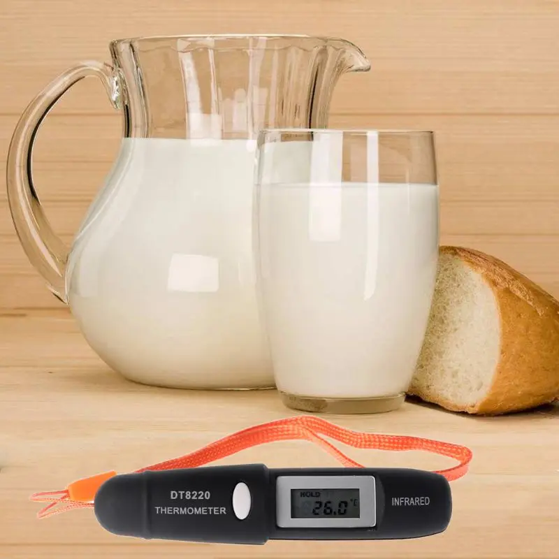 

DT8220 Mini Infrared Thermometer Pen Type IR Temperature Measuring Tool Home Use 19*85mm Temperature Instruments