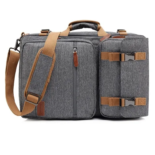 Многофункциональный мужской рюкзак, сумка для ноутбука 17,3 дюймов для Macbook Pro 15, портфель для ноутбука, дорожная сумка, сумка для ноутбука 15,6 дюймов - Цвет: Серый