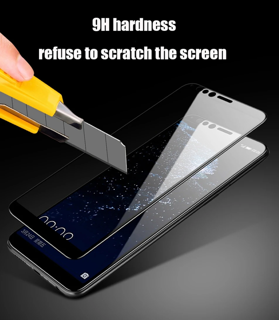 Tempered Glass for VIVO Nex Protective Glass Full Cover Screen Protector for VIVO X20 Plus X21 X23 V11 V9 Glass Curved Edge Film (4)