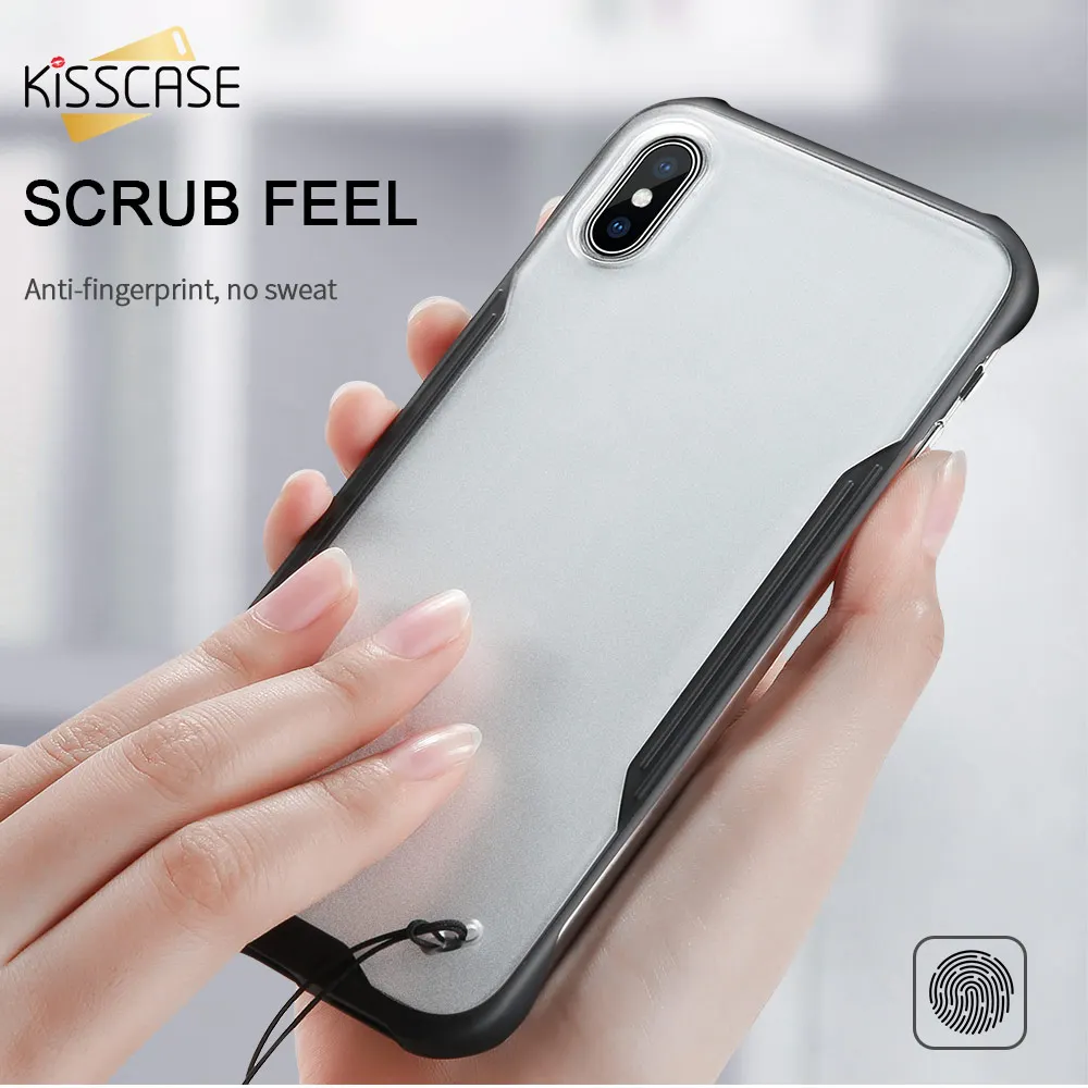 

KISSCASE Lanyard Ring Holder Cases For iPhone XR XS Max X 8 7 Case Luxury Hard Funda For iPhone 7 8 6S 6 Plus Shockproof Cover