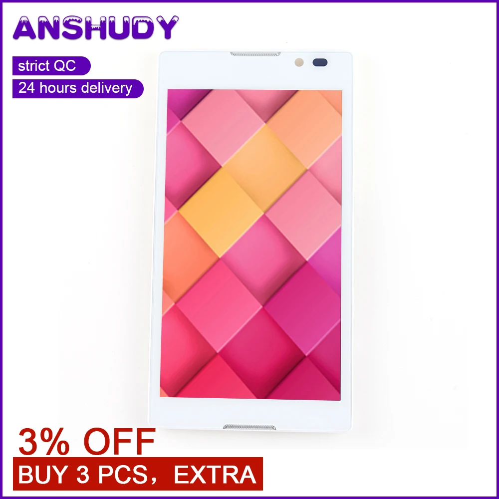 Для Sony Xperia C S39H ЖК-дисплей сенсорный экран дигитайзер сенсор Стекло в сборе для S39