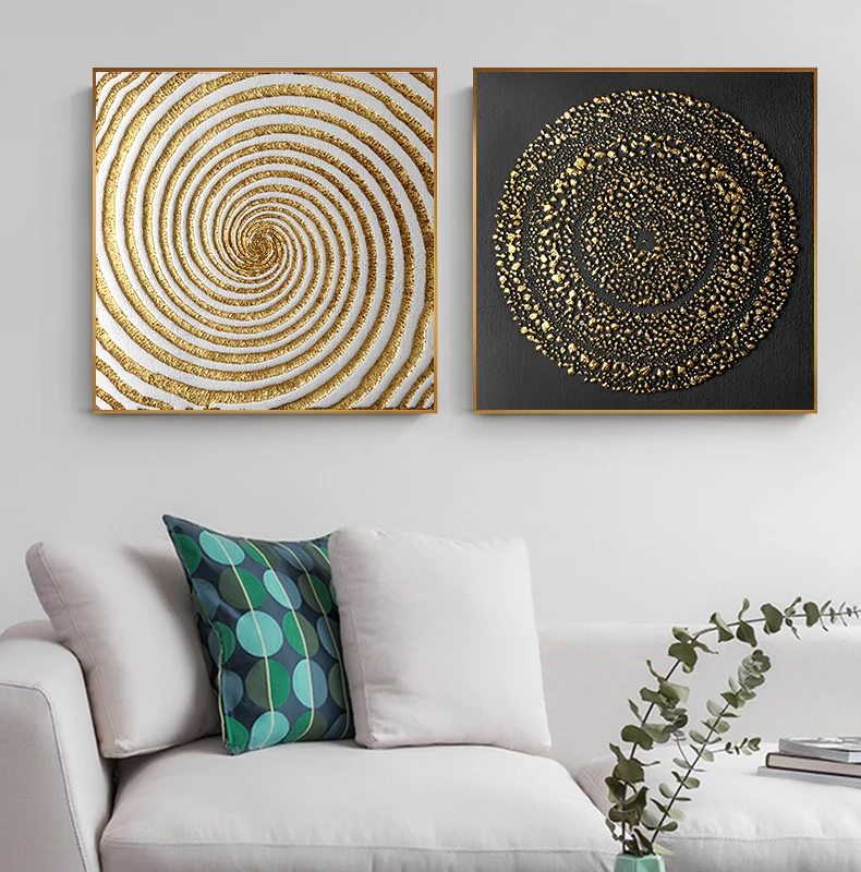 

Modern Black And Gold Poster And Print Luxurious Canvas Painting Unique Wall Art Picture For Living Room Studio Aisle Home Decor