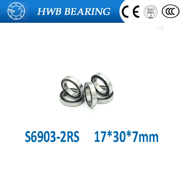 Free Shipping S6903-2RS S6903RS 17*30*7mm Hub stainless steel si3n4 hybrid ceramic bearing SC6903-2rs 17x30x7mm for bicycle part Free Shipping S6903-2RS S6903RS 17*30*7mm Hub stainless steel si3n4 hybrid ceramic bearing SC6903-2rs 17x30x7mm for bicycle part