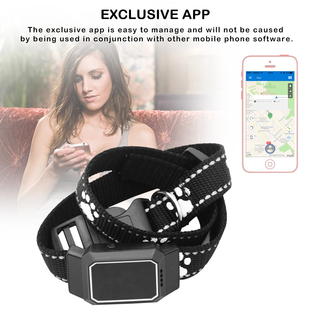  Neue Wifi GPS Hund GPS Tracking Haustier Finder Kragen Sicherheit Lage Befestigung Für Haustiere Hu