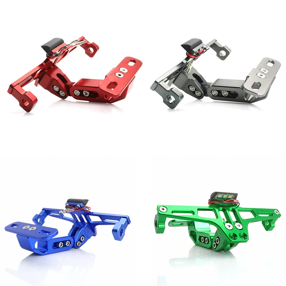 

Universal For Honda VT1100 CBR600/Kawasaki EX250 Adjustable Angle Motorcycle License Number Plate Frame Holder Bracket #7944
