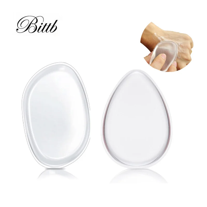 

Bittb 2pcs Silicone Sponge Lady Face Foundation Cosmetic Puff Beauty Tools Powder BB Cream Makeup Puff Maquiagem