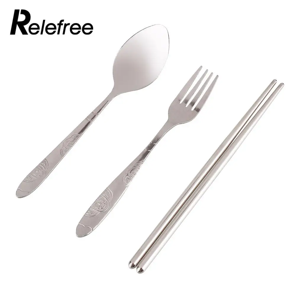 Cuchillo Portable cuchara tenedor cubiertos acampar al aire libre viaje comer vajilla