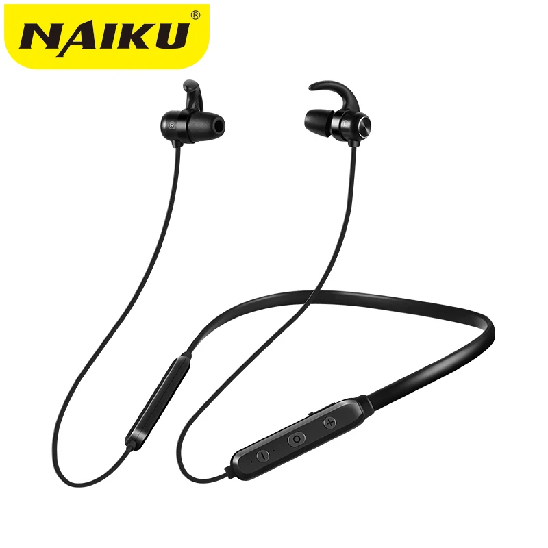 NAIKU 4D Bluetooth наушники Встроенный микрофон беспроводные легкие шейные спортивные