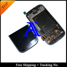 Free Shipping + 100% tested 4.8′ Super AMOLED For Samsung Galaxy S3 neo i9300i i9301 i9308i LCD Digitizer Assembly with frame