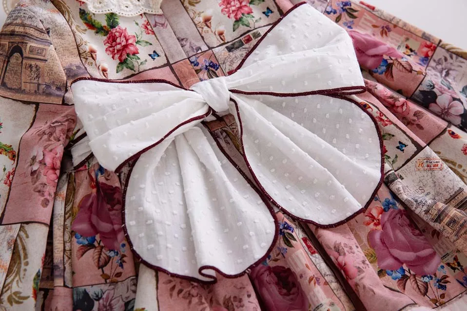 Pettigirl Flroal Одежда для новорожденных девочек кружевной наряд на День Благодарения