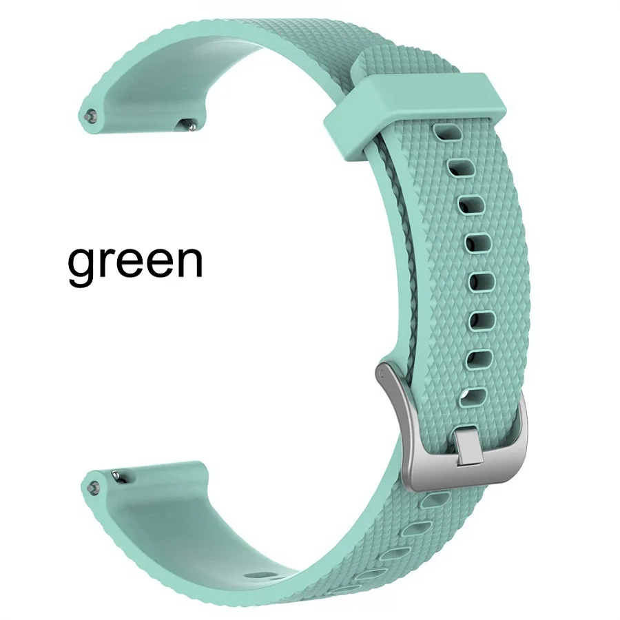 green Новые силиконовые смарт-часы Мягкая замена регулируемый браслет спортивный браслет 22 мм ремешок Высокое качество для Polar Vantage M - Цвет: green