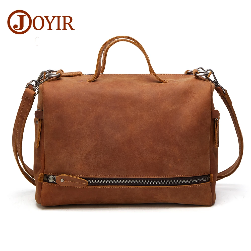JOYIR Designer Genuine font b Leather b font Men Large Messenger Bags Casual Business Crossbody Bag