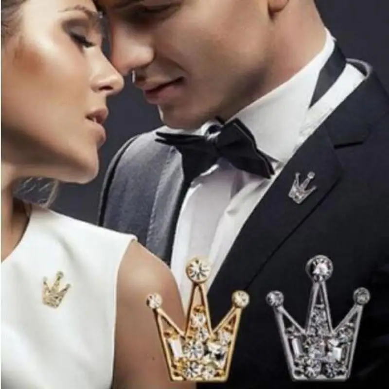 

Korean Shirt Collar Crystal Mini Mini Crown Brooch Fashion Brooch Pins Enamel Pin Brooches For Women Wholesale
