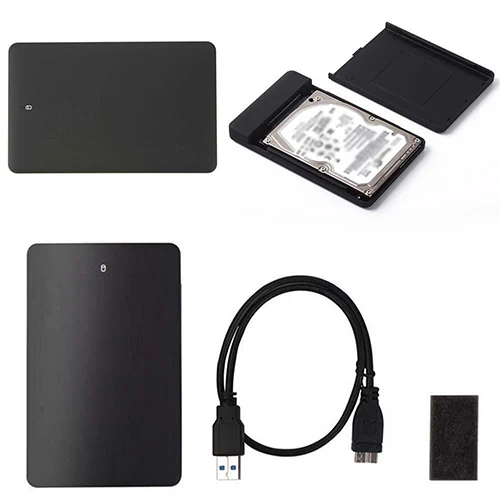 SATA to USB 3.0 Hard Disk Drive Case 2.5-Inch HDD Case Enclosure with USB Cable