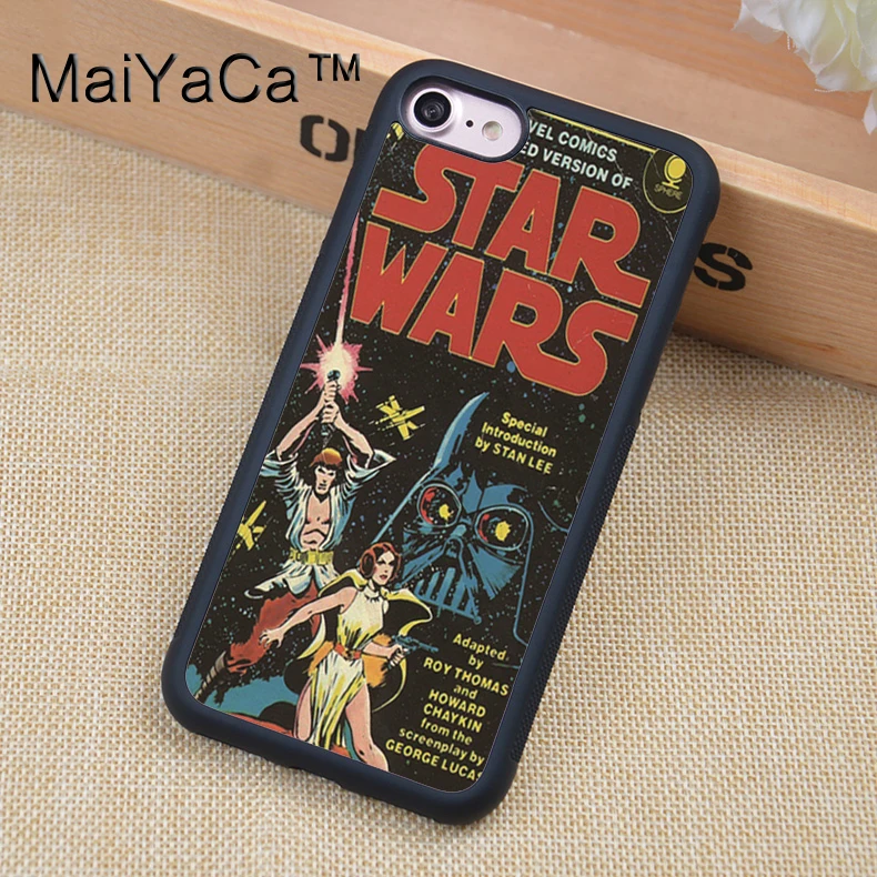 Star Wars Comic Poster Soft Tpu Shell Skin Phone Iphone 6 6s Plus 7 8 Plus 5 5s 5c Se X Cases Back Cover