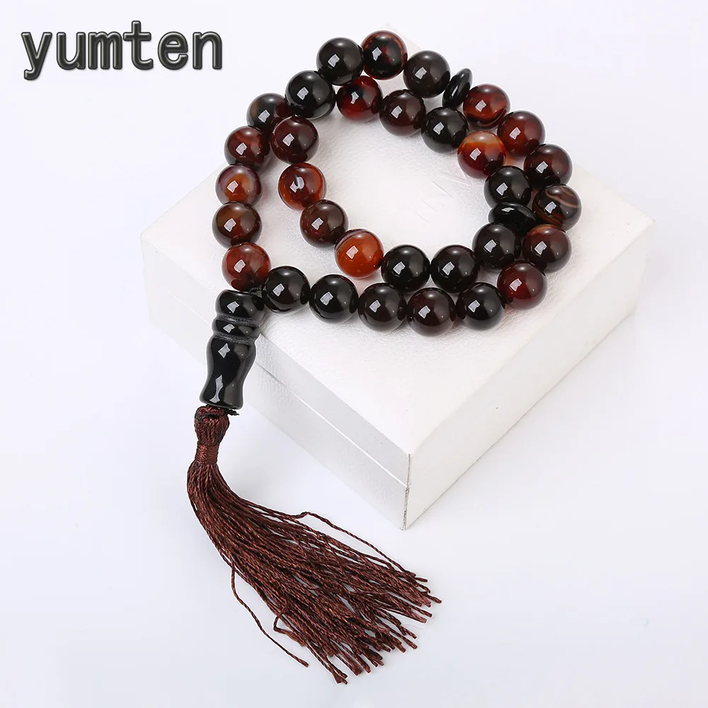 

Yumten Dream Agate Crystal Muslim Rosary Islam Tespih Tibetaanse Natural Stone Gemstone Beads Fine Jewelry Tassel Accessories