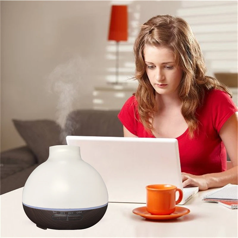 400ml Ultrasonic Humidifier Aroma Essential Oil Diffuser  Air Humidificadores With Night light Mist Maker fogger brumisateur  (13)