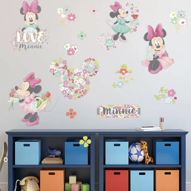 Special Price Disney Kids DIY sticker Minnie mouse Children's room decoration stickers cartoon sticker for girls bedroom autocollant enfant Special Price Disney Kids DIY sticker Minnie mouse Children's room decoration stickers cartoon sticker for girls bedroom autocollant enfant