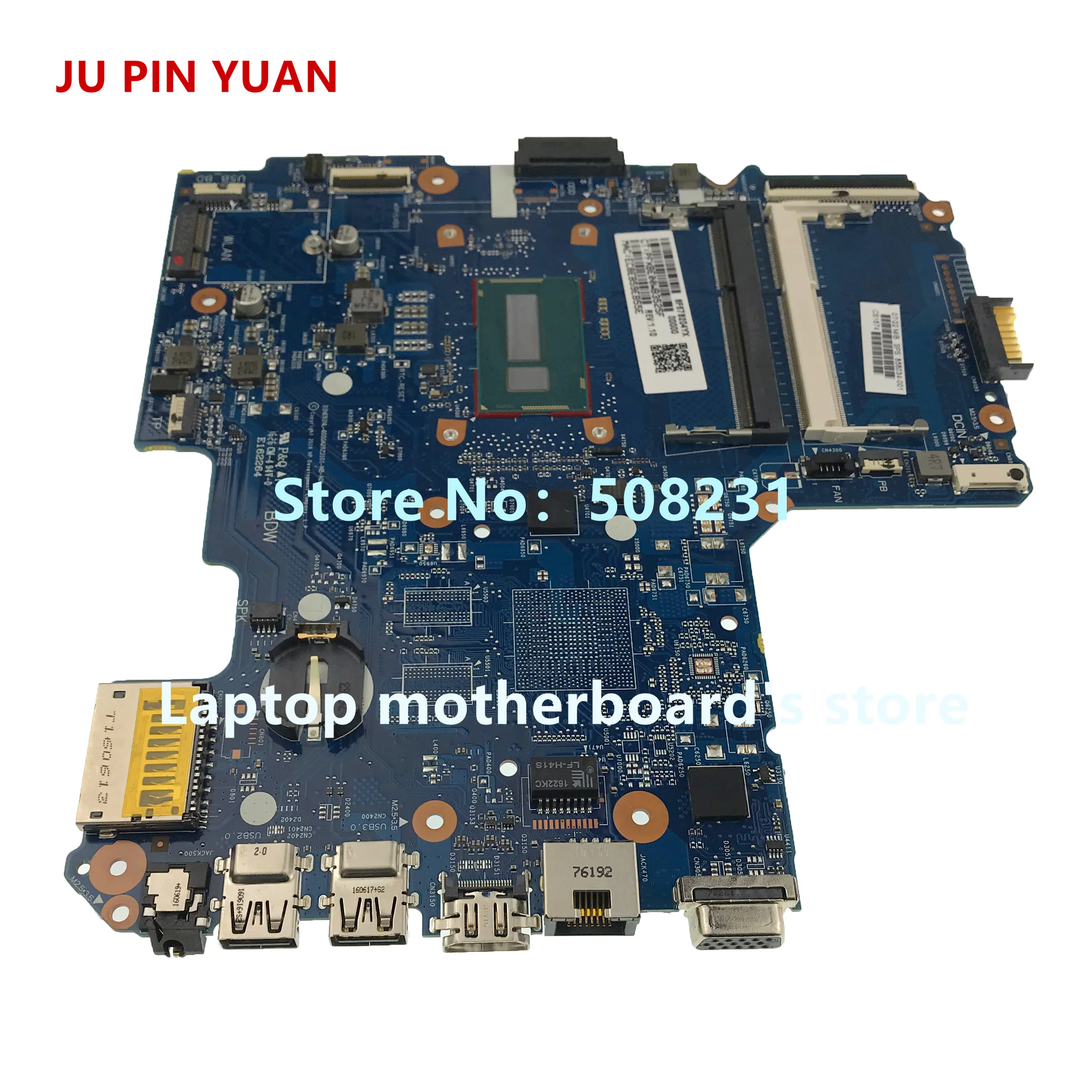 Ju pin yuan 862259-601 862259-001 аккумулятор большой емкости G37A DAG37AMB8D0 для женщин по hp ноутбук 17-W 17T-W материнская плата 965 м 4 Гб i7-6700HQ полностью протестирована