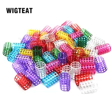 10 шт. красивые бусины дредлок красное золото серебро смешанный цвет регулируемый шарик для волос для дредов кольца для волос Плетение отверстие микро кольцо