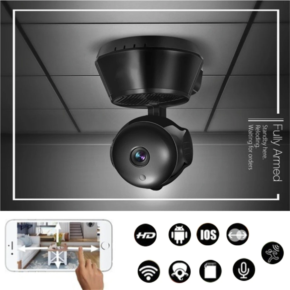 Giantree 1MP 1080P HD WIFI IP камера ночного видения CCTV поддержка 64 Гб TF Домашняя безопасность
