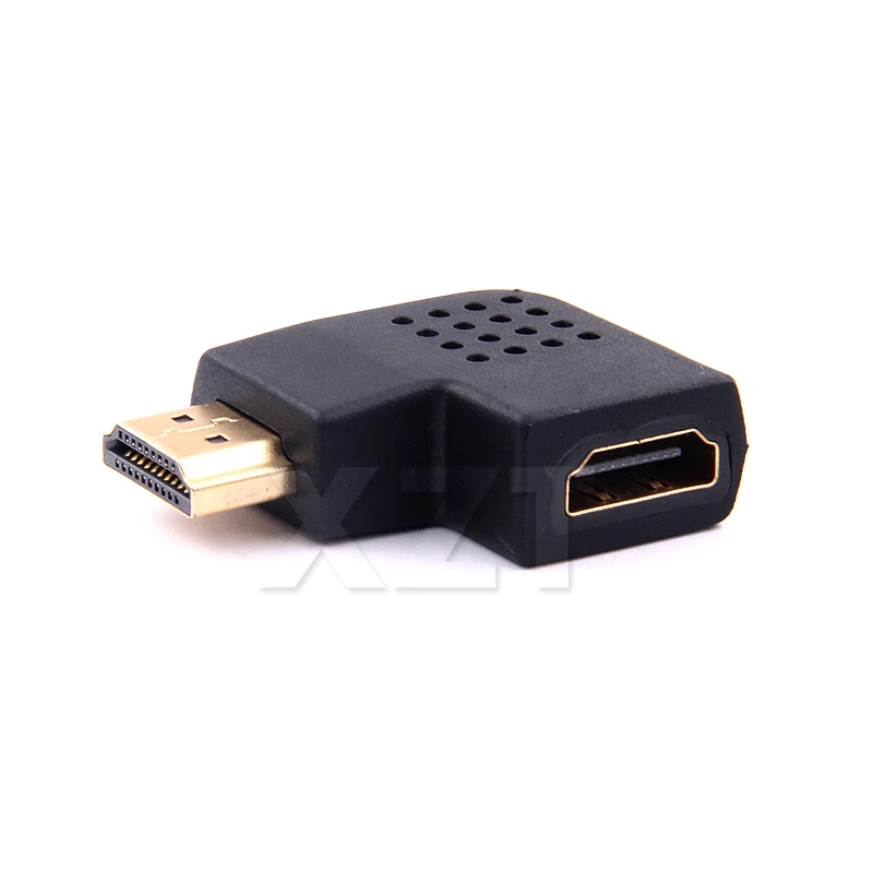 Черный HDMI мужчины к женщине HDMI Кабель-адаптер конвертер Extender вправо/левый угол для HDTV HDMI 1080 P адаптер кабель преобразователя