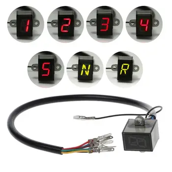 

Motorcycle Gear Indicator 6-Speed Digital Display Off-Road Motocross Light General Application Neutral Motor Spare Parts qiang