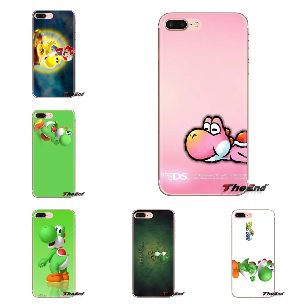 

Transparent Soft Cases Covers For iPod Touch Apple iPhone 4 4S 5 5S SE 5C 6 6S 7 8 X XR XS Plus MAX Yoshi Super Mario Bros