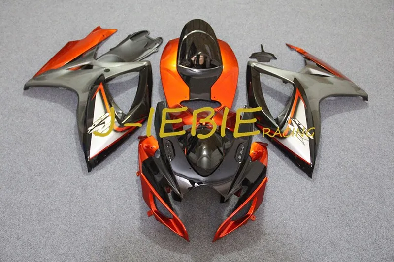 

Orange Black Injection Fairing Body Work Frame Kit for SUZUKI GSXR 600/750 GSXR600 GSXR750 2006 2007