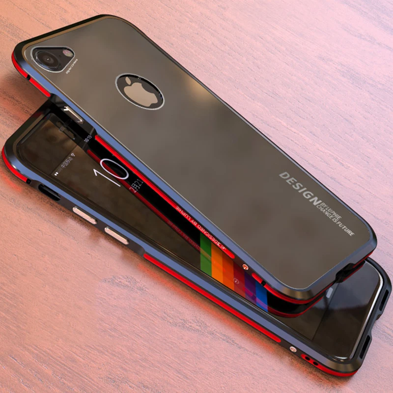 

Original LUPHIE Metal Case For iPhone 8 8 Plus Luxury Aluminum Frame + Acrylic Back Cover For Apple iPhone 8/ 8 Plus Phone Cases