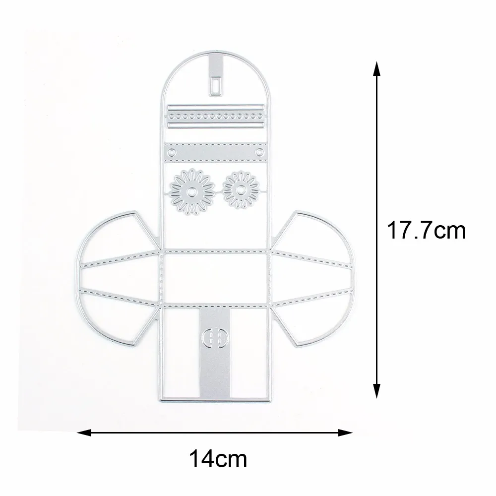 Подарочная коробка для конфет металлическая штанцевые Вырубные ножи трафарет для DIY Скрапбукинг скрапбукинг бумага альбом декоративные печати Крафтовая окраска - Цвет: Прозрачный