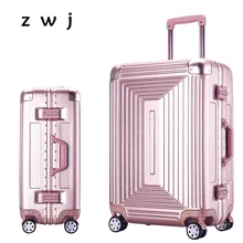 Алюминий сплав рама для деловых поездок, Дорожный чемодан на колесиках для переноски на жесткой стороной