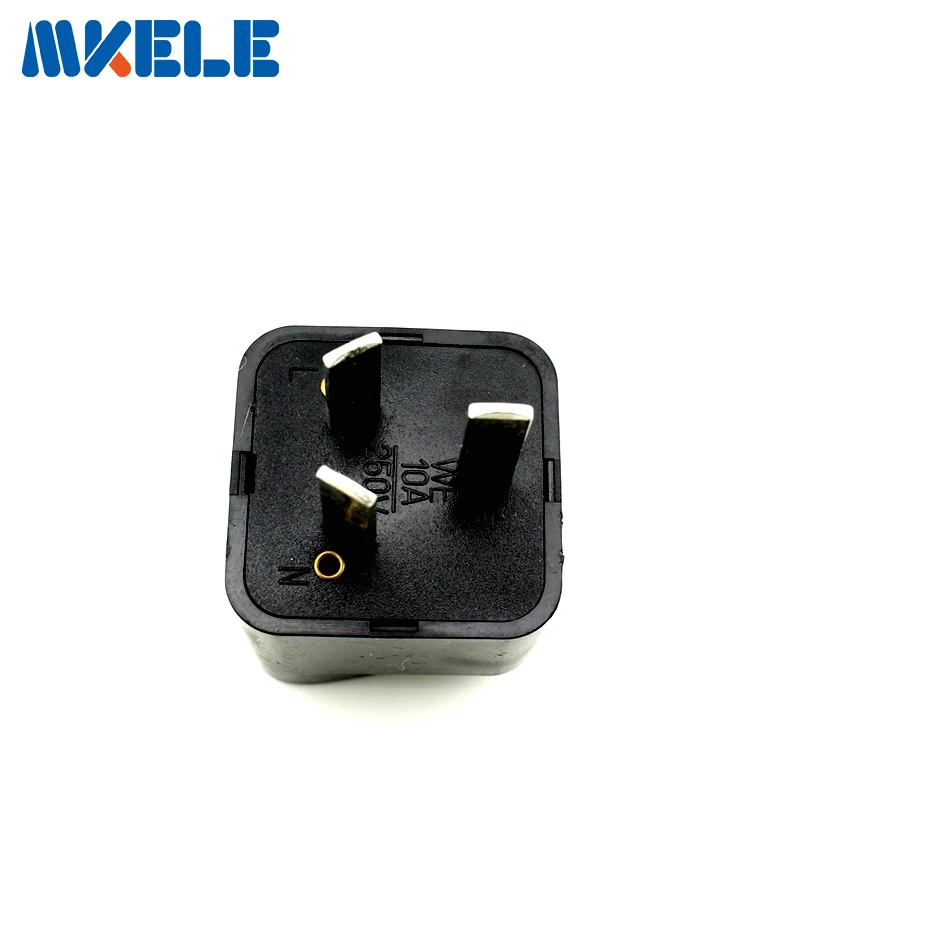 

High Quality Universal 3 Pin Portable Black US To CN AC Power Plug Travel Industrial Converter Adapter Electrical Socket