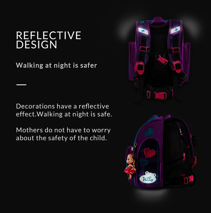 Delune, школьные сумки с рисунком кота, Mochila Infantil, детский школьный рюкзак для девочек, ортопедический рюкзак, Студенческая сумка для книг, класс 1-3