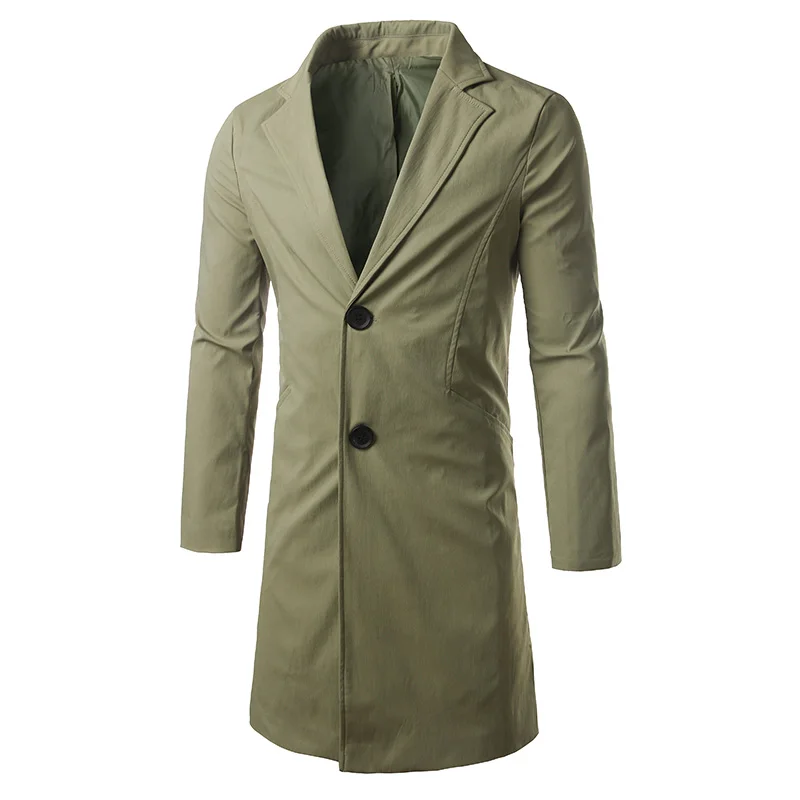  2019 New Pure Color Hooded Long Jackets Men Large Size S M L XL 2XL 3XL 4XL 5XL Black Green Fashion