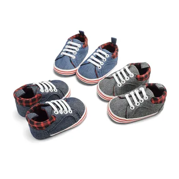 

2019 Canvas Kid Boys Loafer Shoes Elastic Band Infant Casual Baby Shoes 0-12 Months Baby Fashion High Quality Toddler Girl Shoes