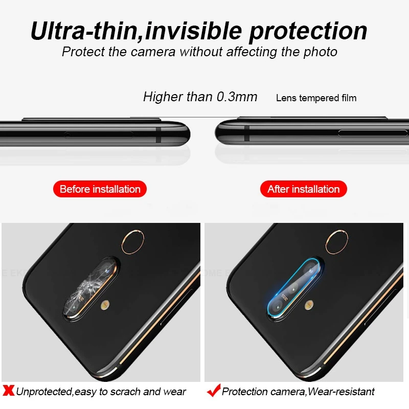 Защитная пленка для задней камеры HD для Nokia X71 7 Plus 7 5 5,1 Plus X5 Защитная пленка для задней линзы для Nokia 7,1 5 8 Sirocco 1