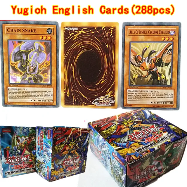 288pcs set anime japan yu gi oh game cards carton yugioh game cards