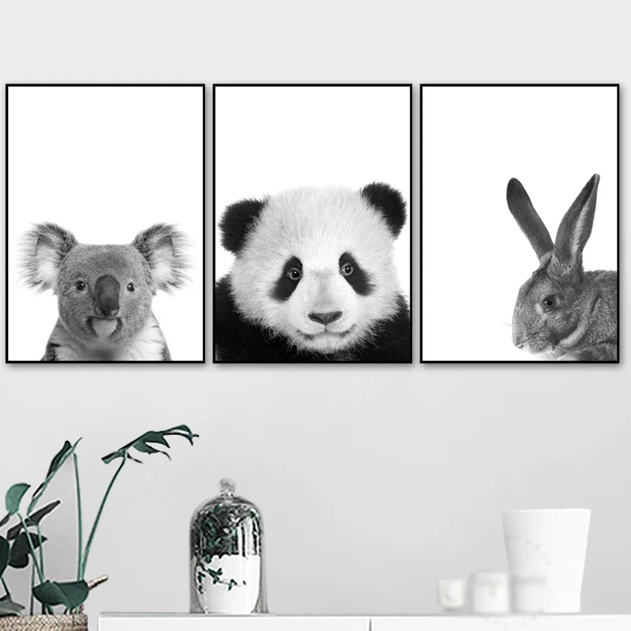Panda Bunny Koala Wall Art Canvas Painting Animal Posters And Prints Kids Bedroom Nordic Canvas Pictures For Living Room Decor Panda Bunny Koala Wall Art Canvas Painting Animal Posters And Prints Kids Bedroom Nordic Canvas Pictures For Living Room Decor
