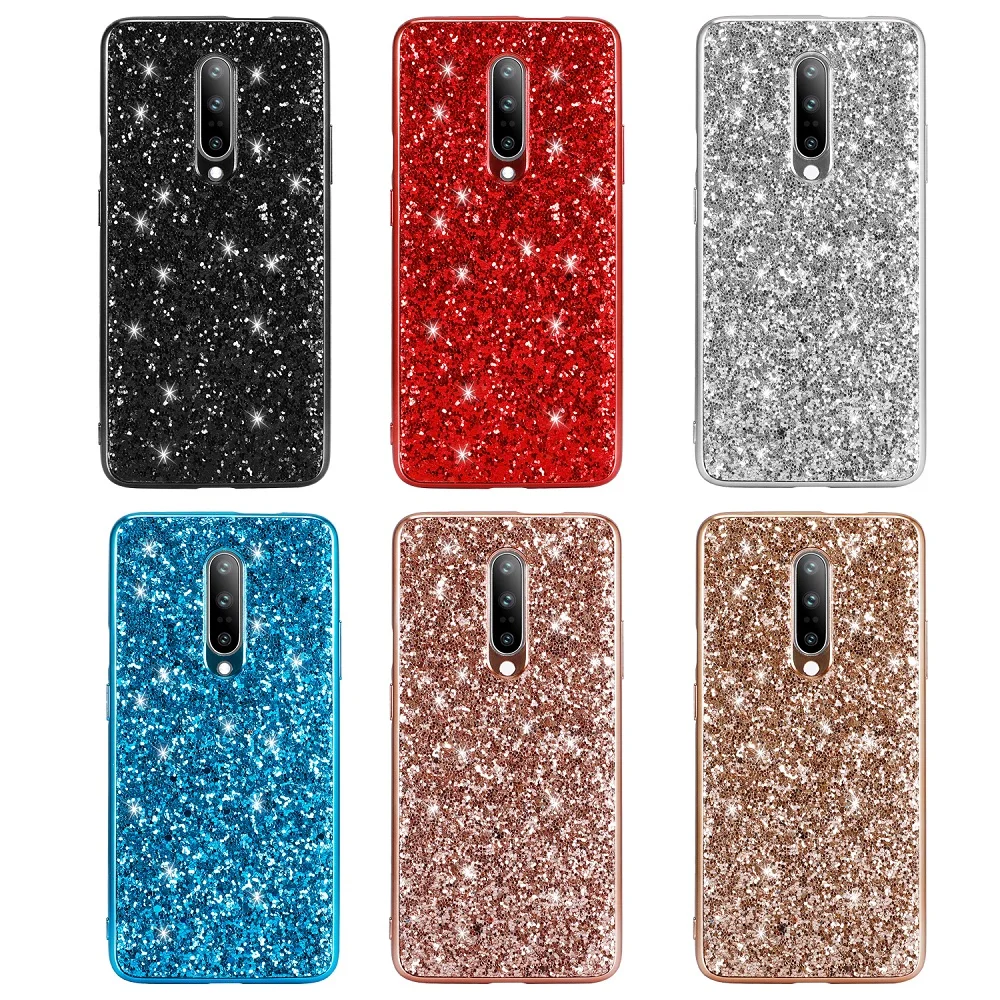 

For OnePlus 7 Pro Case Luxury Hard PC Shining Glitter Slim Protective Back Cover case for one plus 7pro 1+7 pro full cover shell