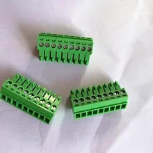 100 шт мужской Шаг 3,81 мм 2 P 3 P 4 P~ 10 P подключаемый PCB клеммный блок KF2EDG/KF2EDGK-3.81mm