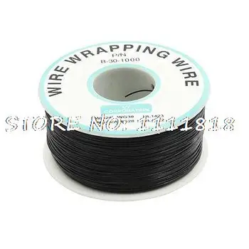 

PCB Solder Flexible P/N B-30-1000 30AWG Wire Cable Wrapping Wrap 200M Black