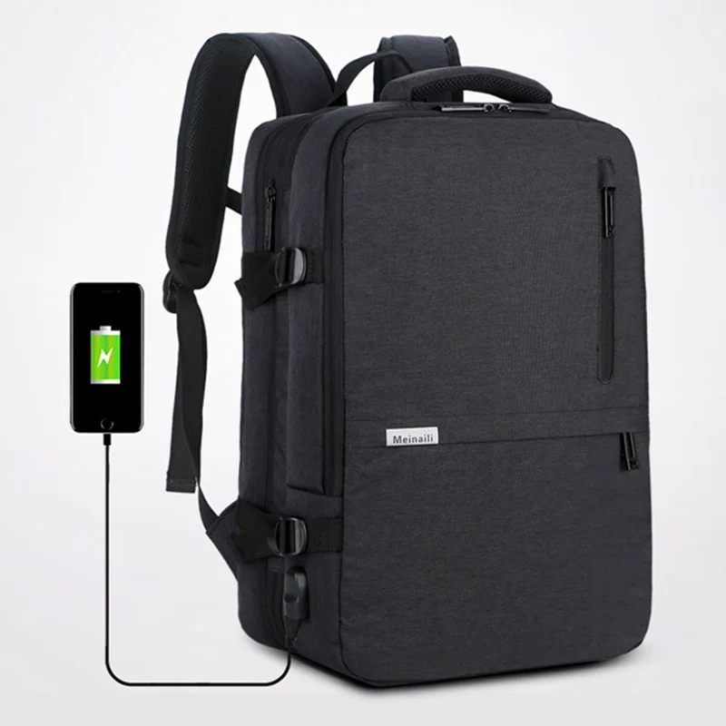 17 15.6 Inch Laptop Backpack Bag For Men Women 30L Male Notebook USB Bagpack Large Outdoor Travel Business Anti theft Backpacks