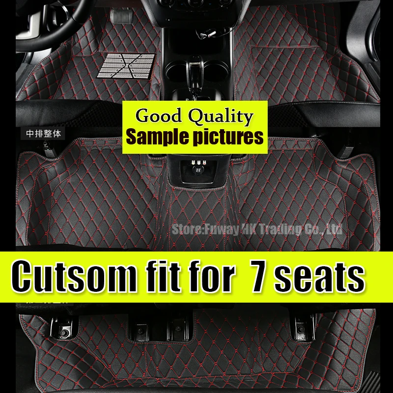 Автомобильные коврики пользовательские подходят для Mitsubishi Pajero sport 7 мест 09-13 14-17 Водонепроницаемый автомобилей Стайлинг кожаный коврик