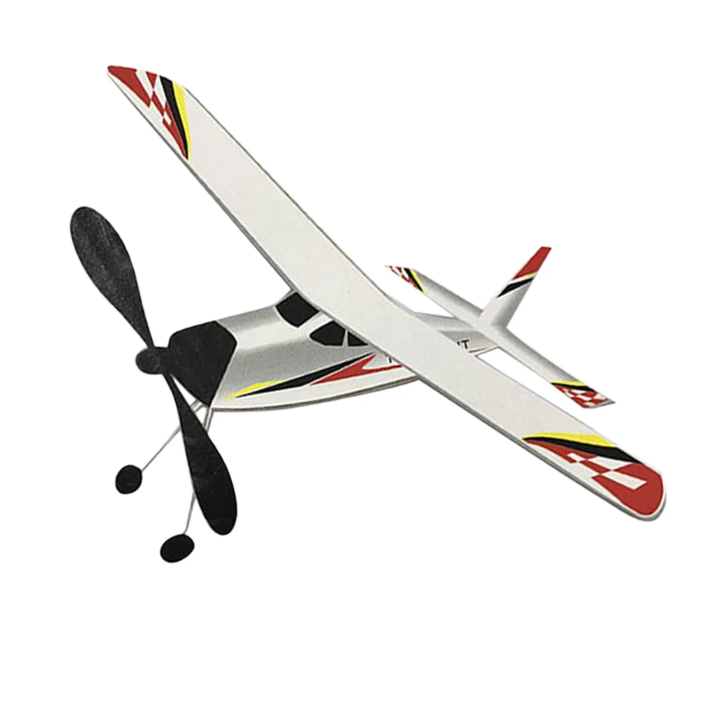 Elastic Powered EPS Plane Model Kit Flying Toys For Kids Indoor Outdoor Play