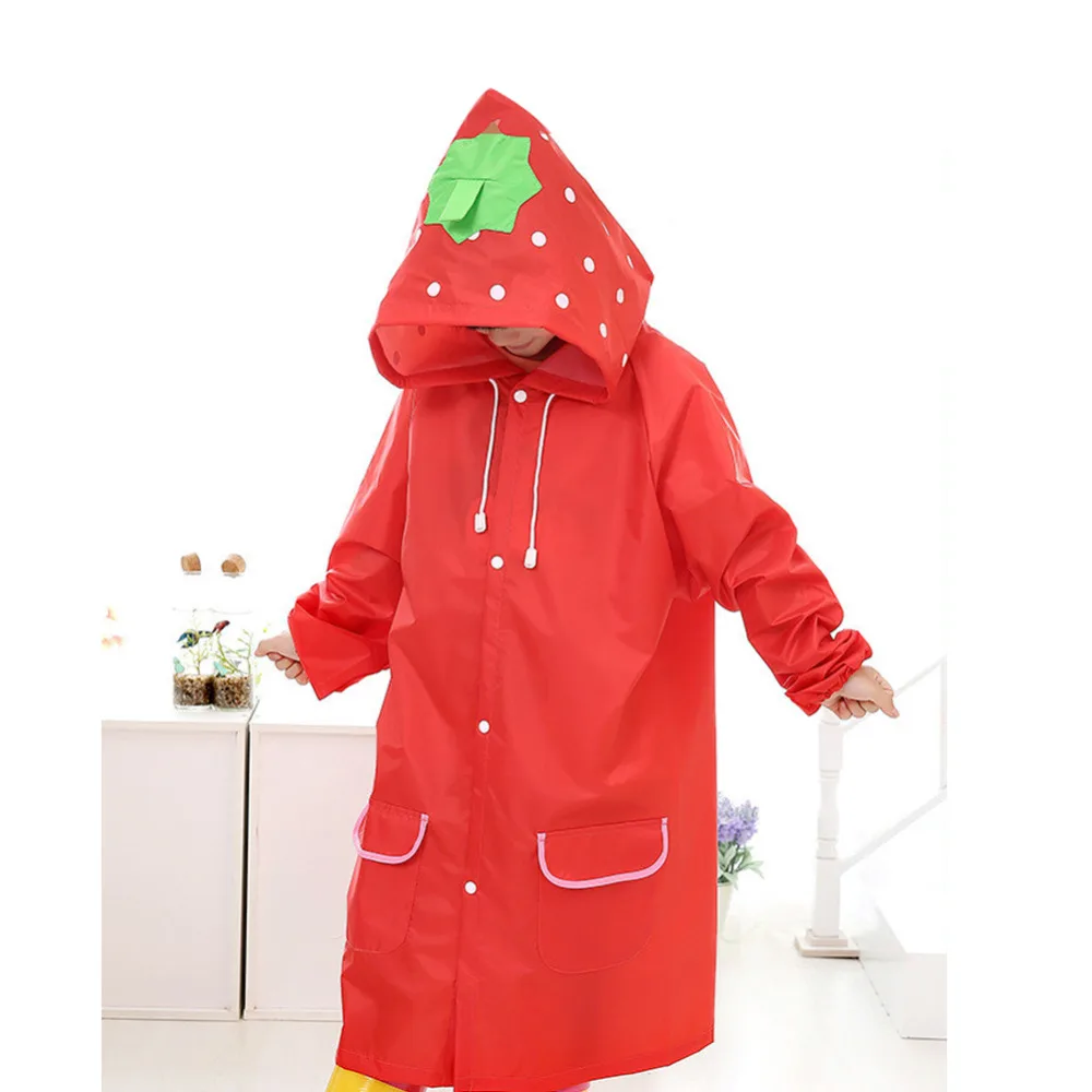 Детская куртка Детский дождевик Куртка из искусственной кожи PU детская водонепроницаемая куртка мультфильм дети животных открытый плащ для детей