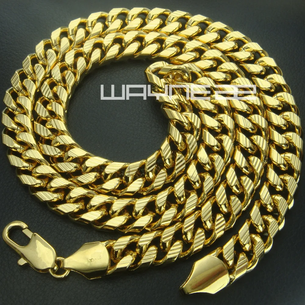 

men trendy chains necklace N223 Cool heavy solid gift jewelry