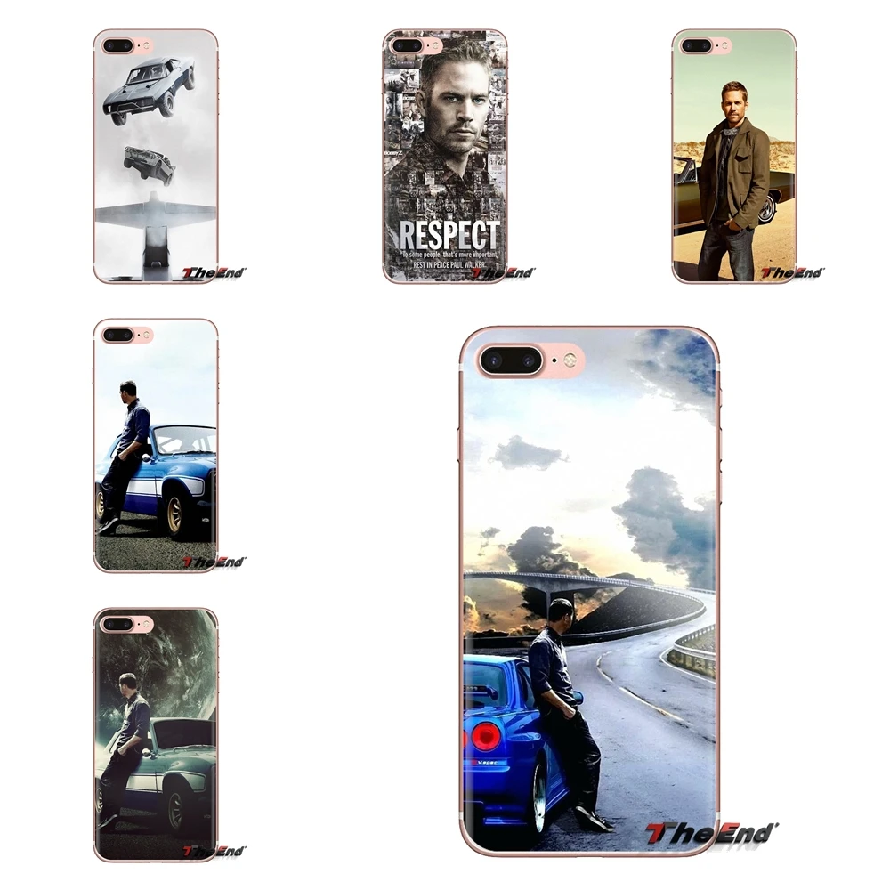 Прозрачный чехол из ТПУ для Samsung Galaxy S3 S4 S5 Mini S6 S7 Edge S8 S9 S10 Plus Note 3 4 5 8 9 Fast and Furious Paul Walker
