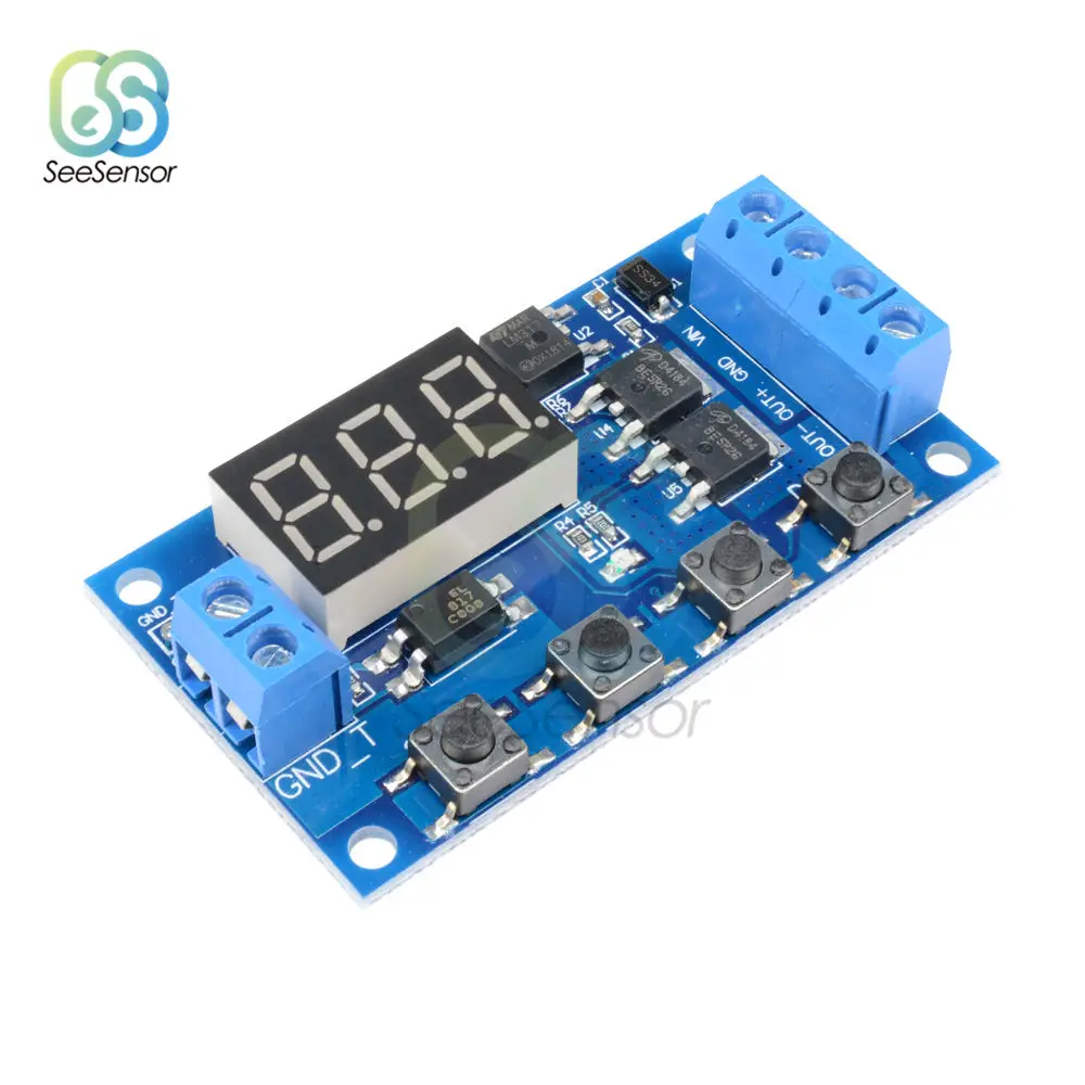 

Trigger Cycle Timer Delay Switch 12 24V Circuit Board MOS Tube Control Module Replace Relay Timer Relay Switch Module